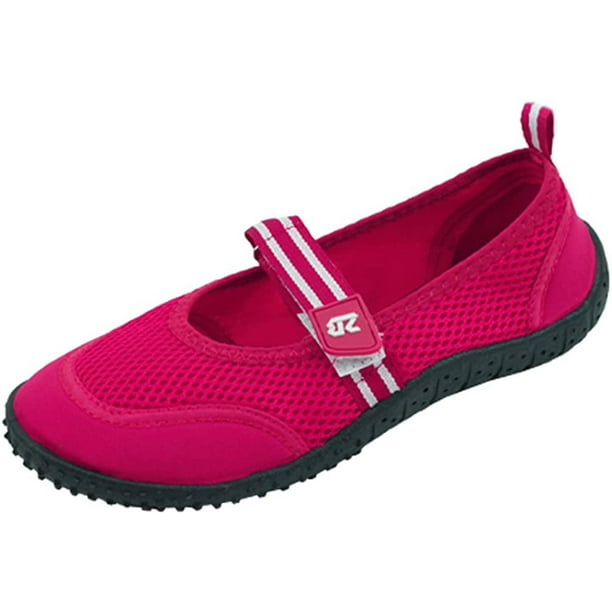 Fuchsia Small Peach Couture Women’s Athletic Durable Quick Dry Aqua Socks Beach Water Shoes 